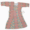 Geometric Print Anarkali Cotton Frock