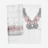 White Silk Cotton Suit Set with Resham Embroidery & Tissue Dupatta