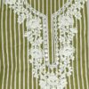 Geographic Printed Cotton Suite Material with Green Fabric (Suite, Salwar & Dupatta)