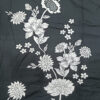 Rayon Cotton Fabric with Floral Printed Suit (Black)