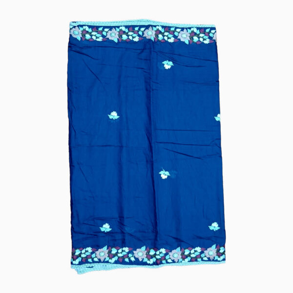 Navy Blue Lakhnavi Floral Suit Set