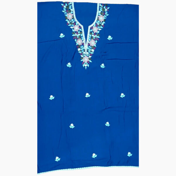 Navy Blue Lakhnavi Floral Suit Set