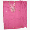 Pink Taffeta Suit Set with Multi-Color Thread Hand Embroidery & Meshleen Cotton Dupatta