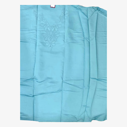 Sky Blue Silk Cotton Suit Set