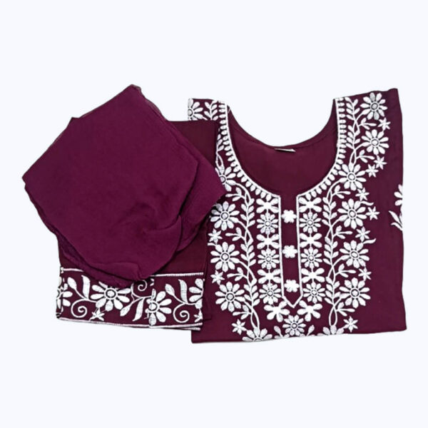 Kurta-Set Maroon Cotton Kurta Pant Set