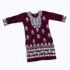 Kurta=purple Maroon Cotton Kurta Pant Set