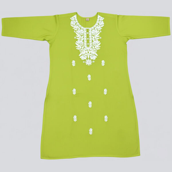 Lemon-Green Lemon Green Cotton Kurti
